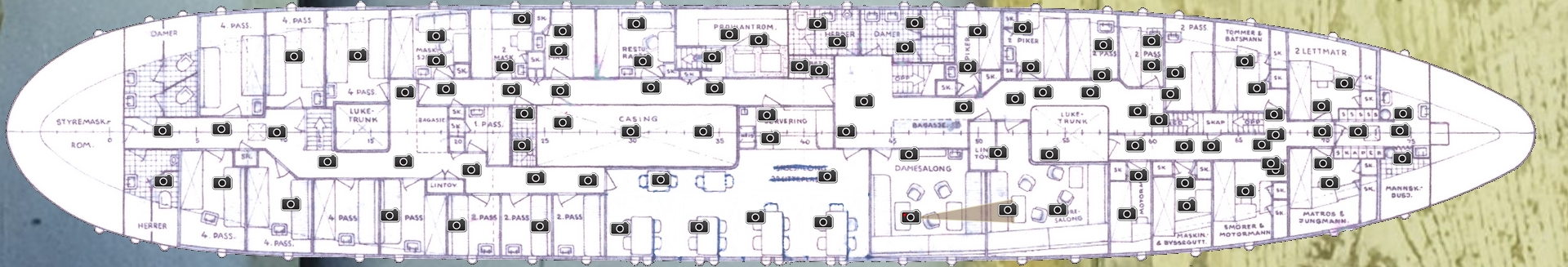 Skogøy, hoveddekk, november 2021